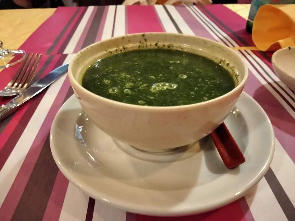 Soup of Spinach and Cheese